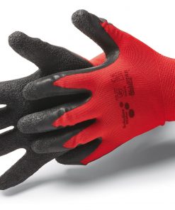 Allstar Crinkle M/8" kesztyű latex bevonattal, ráncolt felület